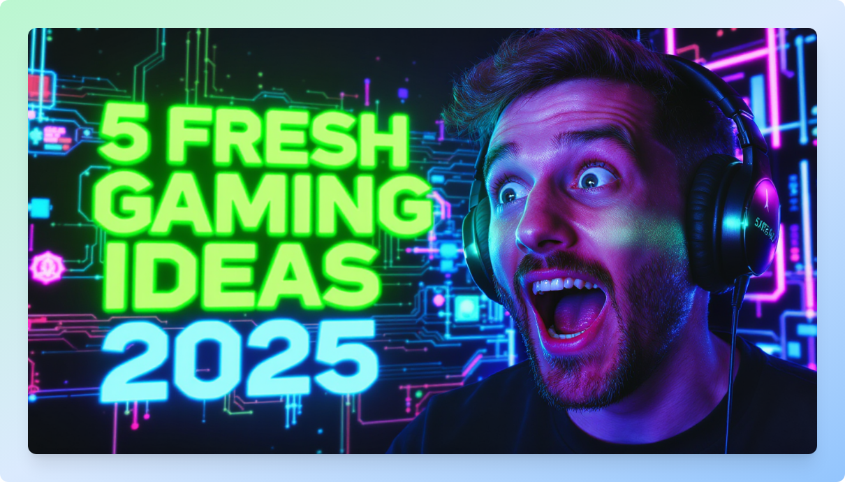 5 fresh content ideas for gaming YouTubers in 2025